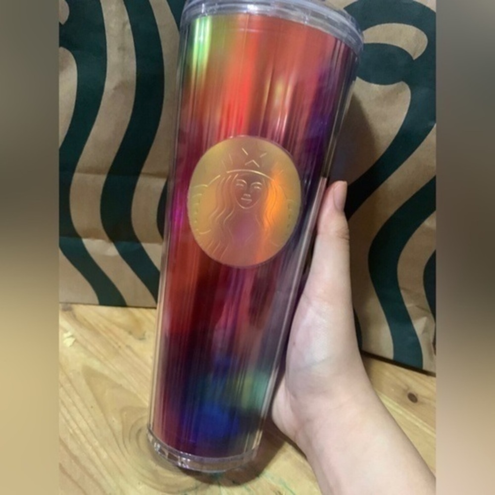 Starbucks Kaleidoscope 24oz Tumbler Rainbow 2021